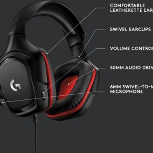 logitech g332 gaming headset with microphone